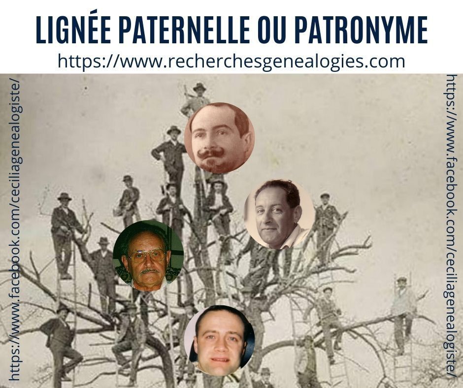 Recherche de la lignée des pères ou de patronyme