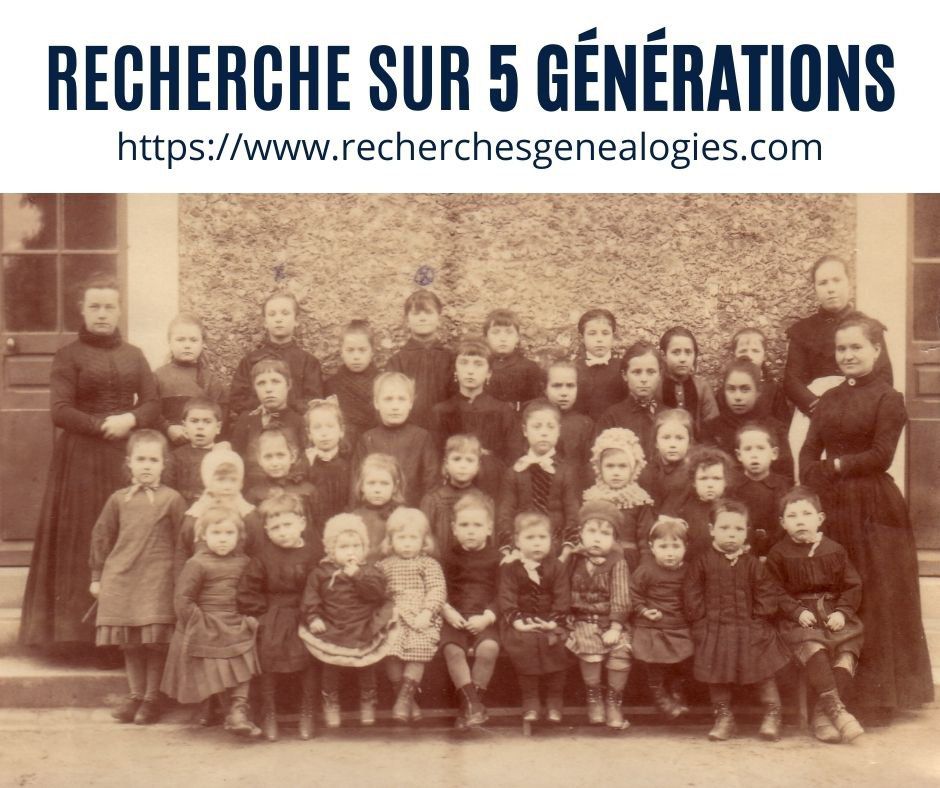Recherche sur 5 générations. Soit 31 descendants.