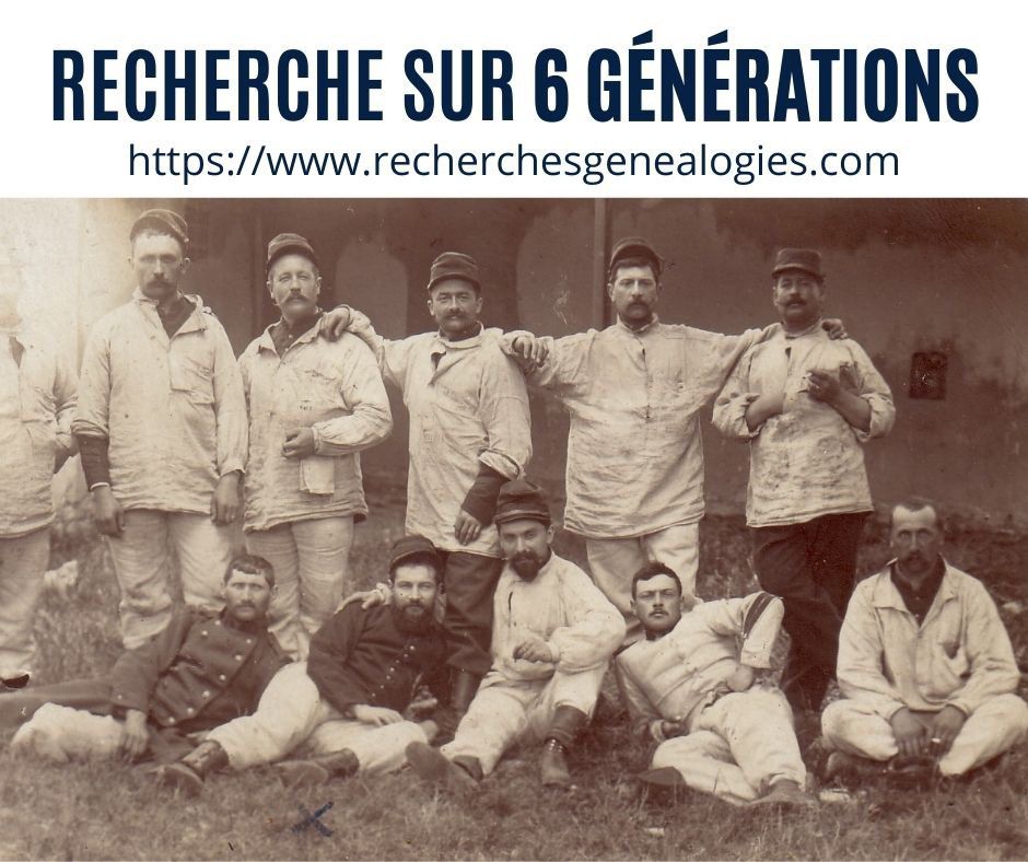 Recherche sur 6 générations. Soit 63 descendants.